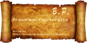 Braverman Pasztorella névjegykártya